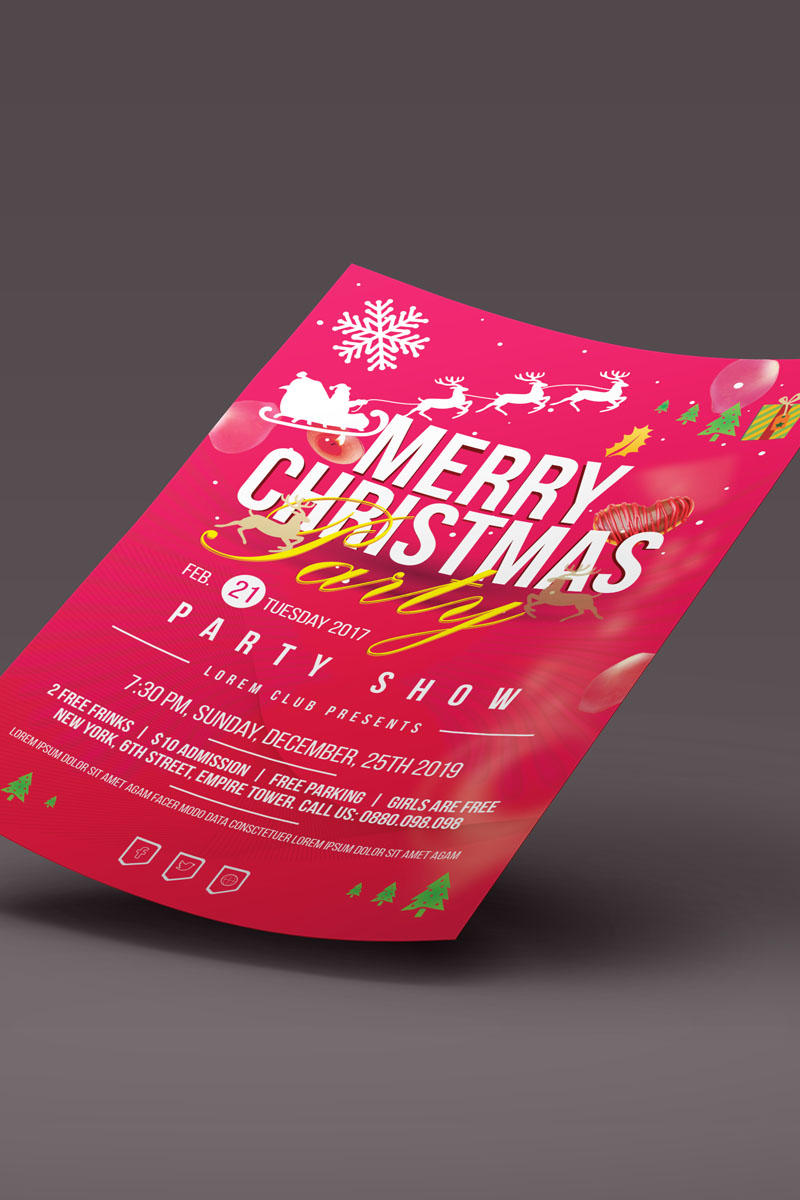 Christmas Party Flyer - Corporate Identity Template