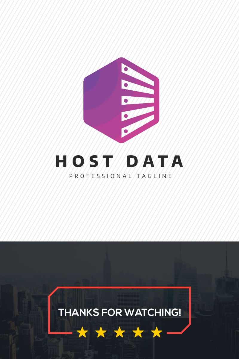 Server Host Data Logo Template