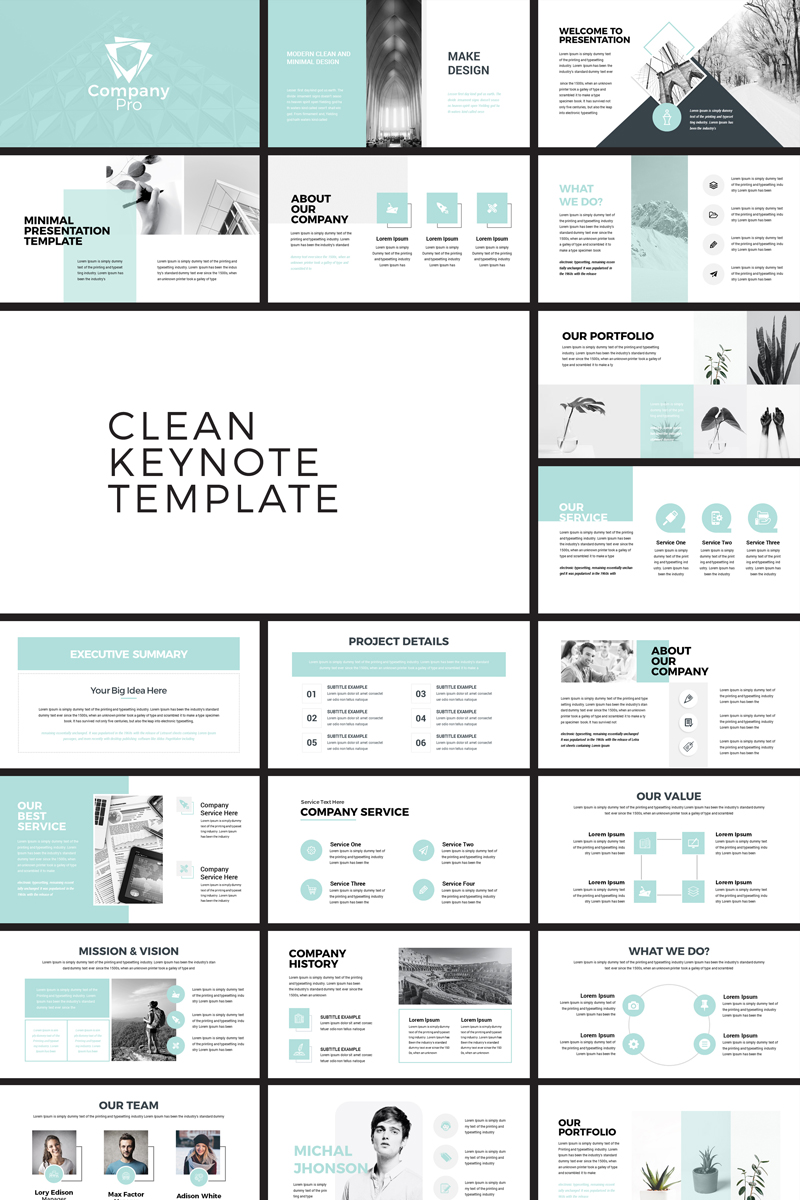 Company Pro Clean Business - Keynote template