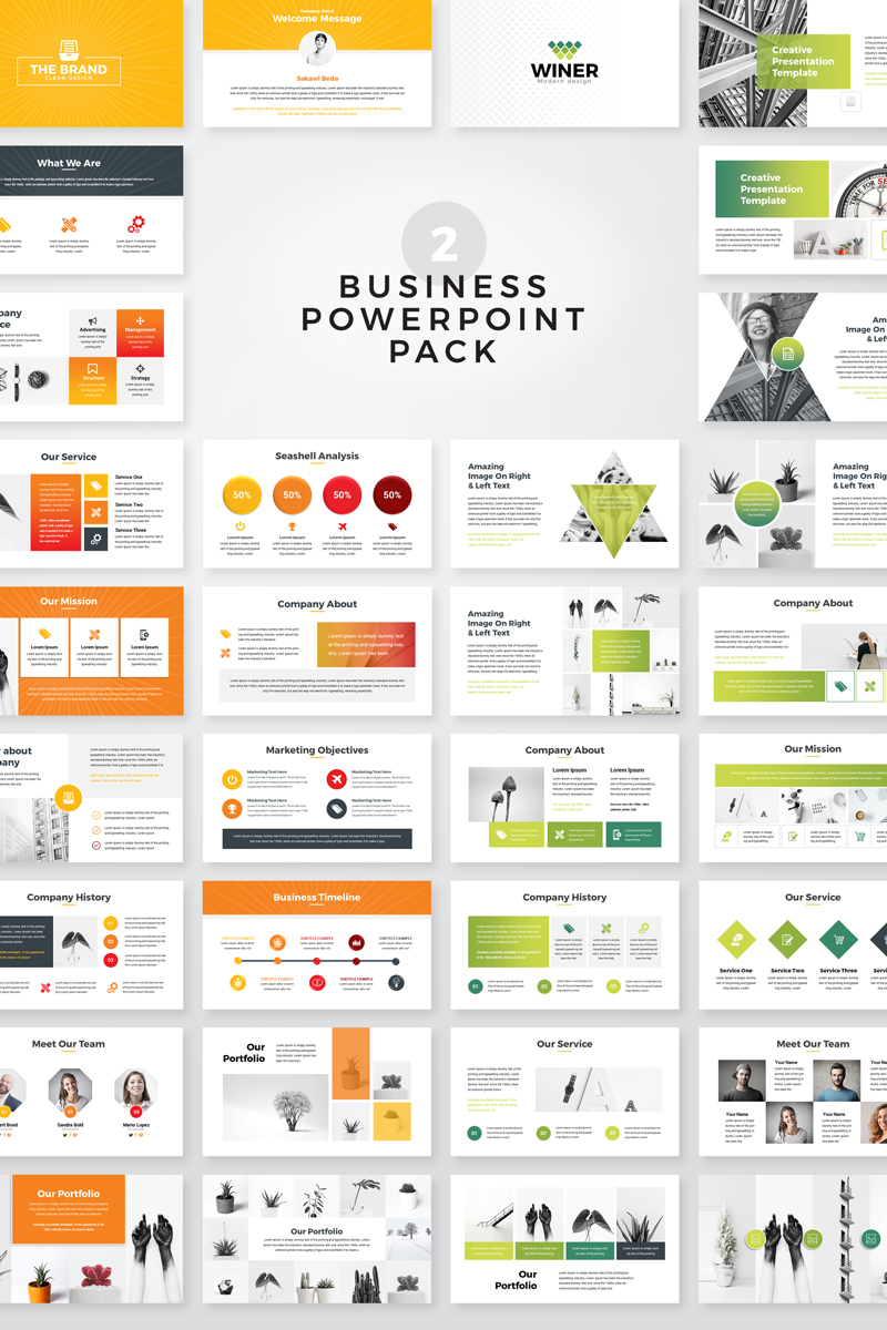 The Brand Business Presentation PowerPoint template