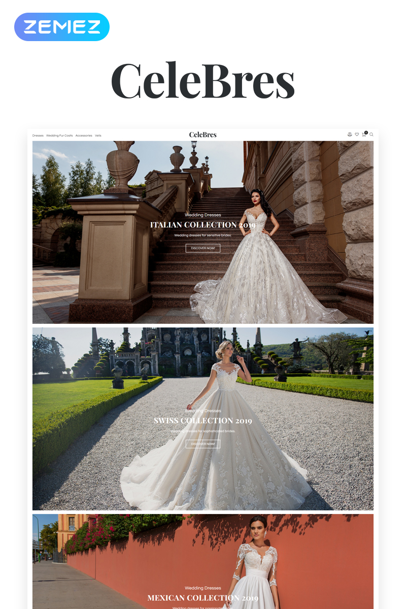 CeleBres - Wedding Salon ECommerce Modern Elementor WooCommerce Theme