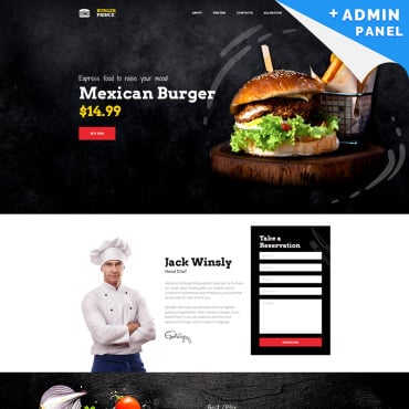 Delivery Cafe Landing Page Templates 79170