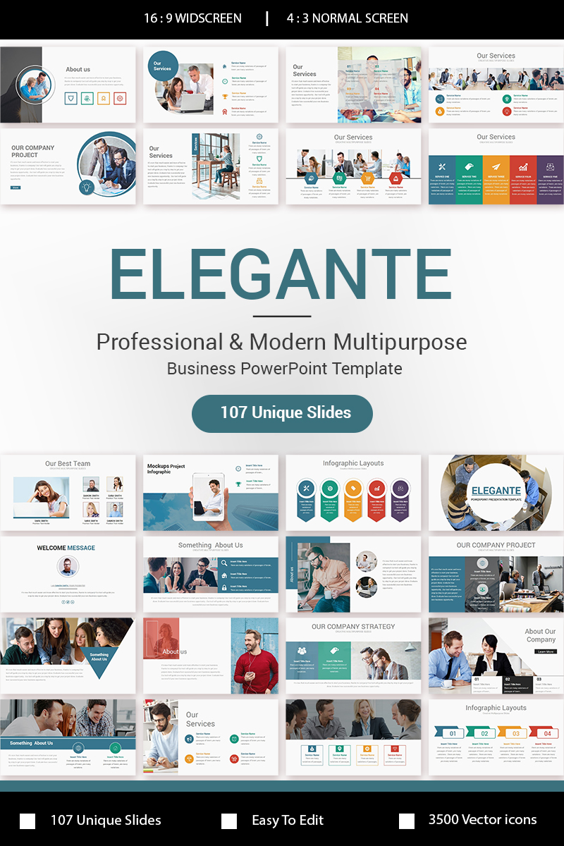 Elegante Business PowerPoint template