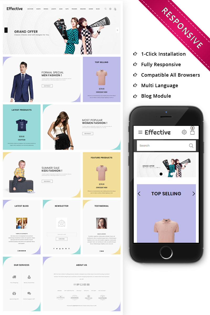 Effective - The Fashion Store Responsive OpenCart Template