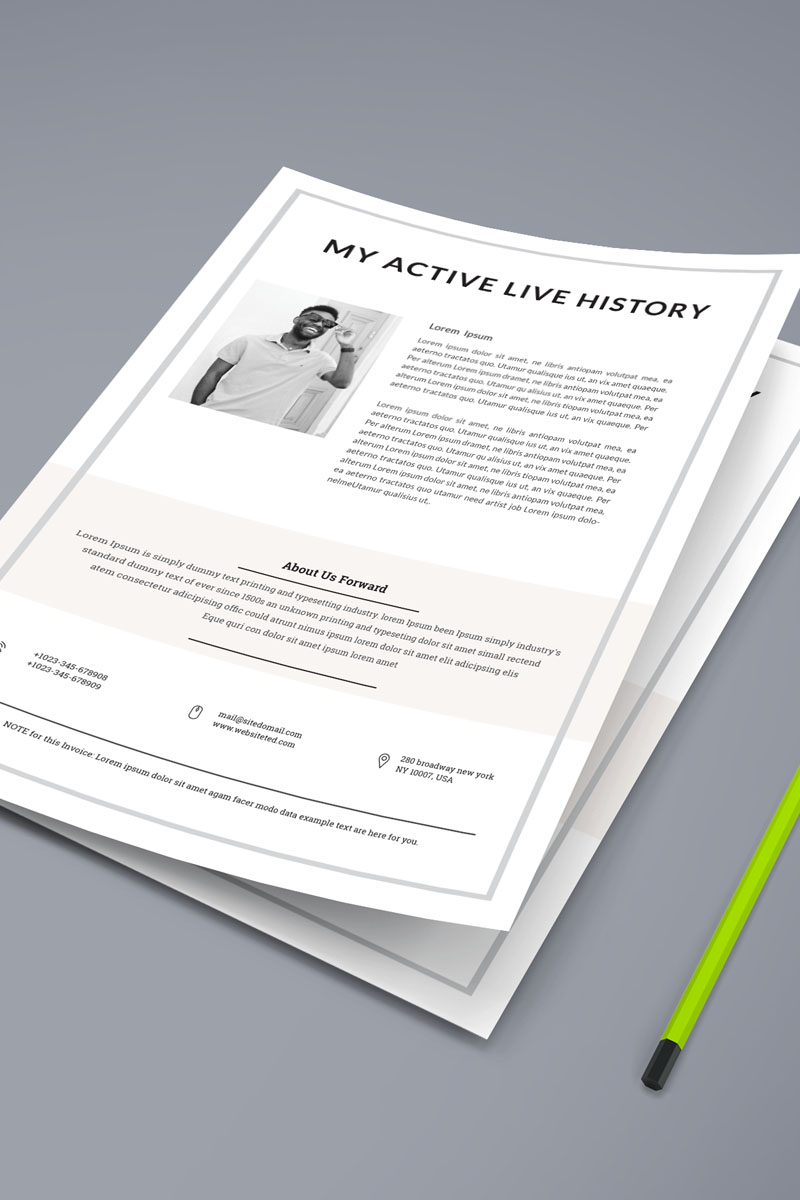 Real History Flyer - Corporate Identity Template