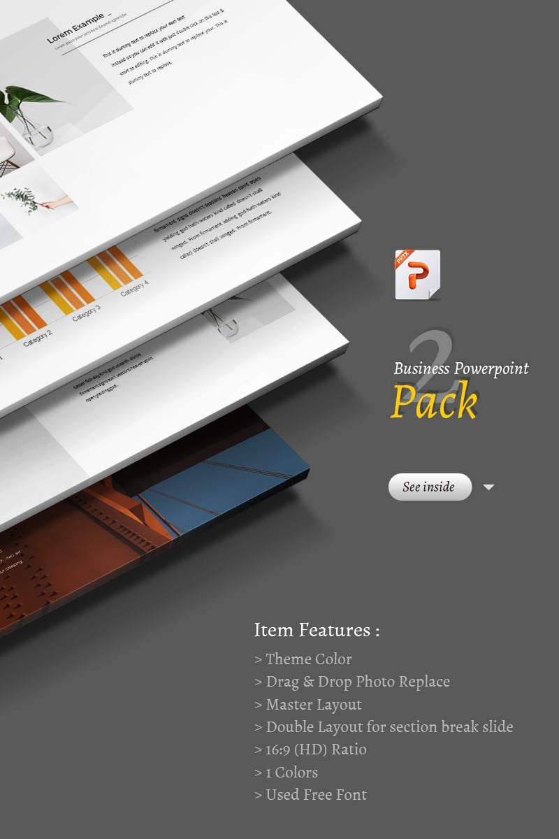 Very Clean Presentation Pack PowerPoint template