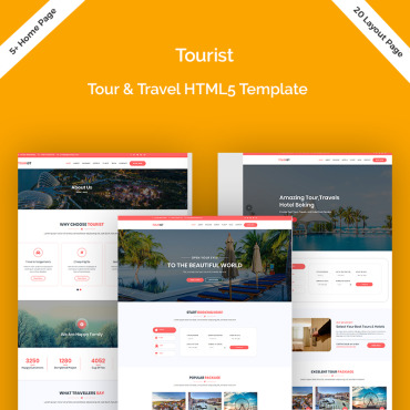 Booking Hotels Responsive Website Templates 79364