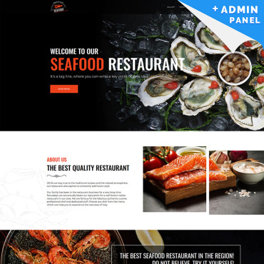Restaurant Food Landing Page Templates 79399