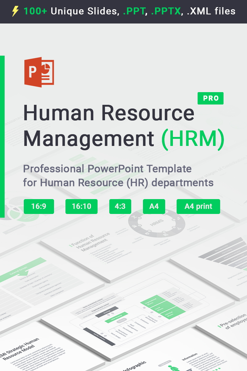 Human Resource HRM PowerPoint template