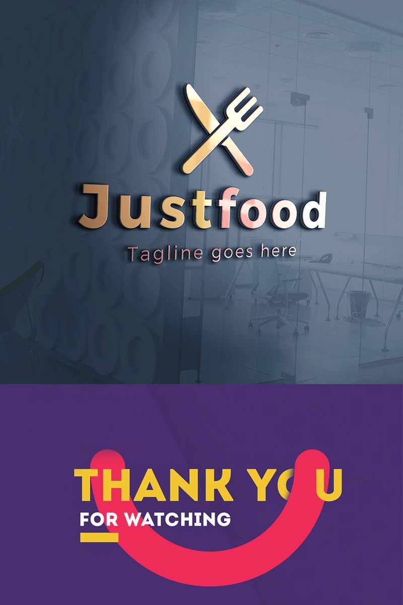 Justfood Logo Template
