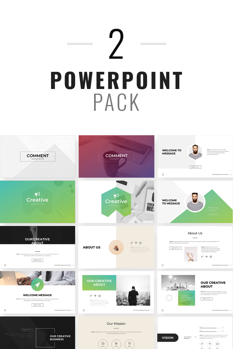 Creative Minimal Business PowerPoint template