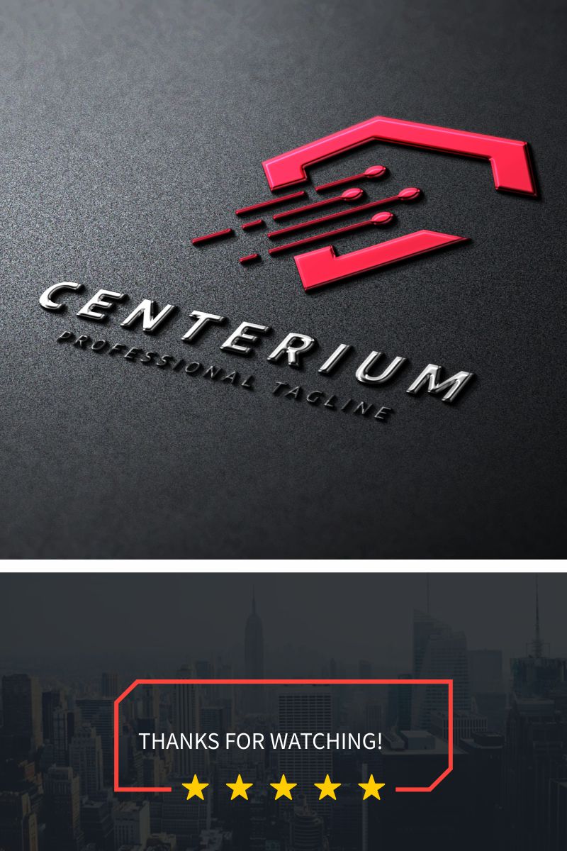 Centerium C Letter Logo Template
