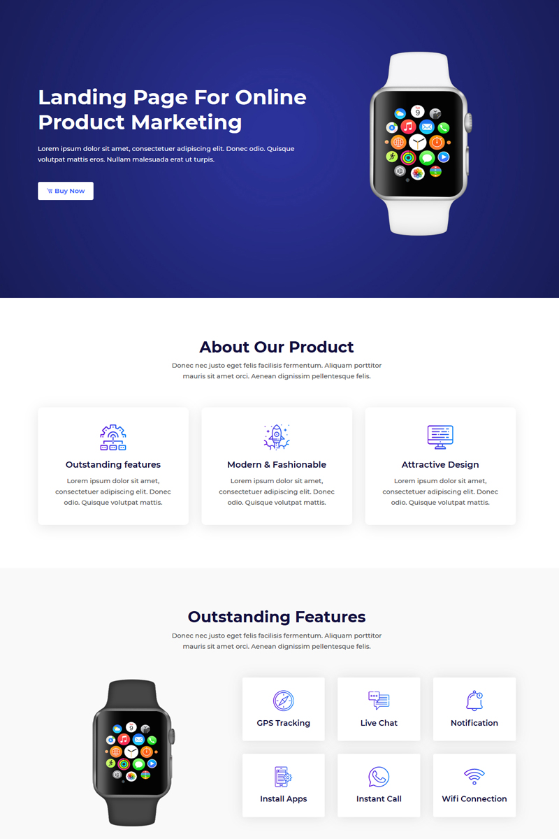 Rolac - Product Marketing Landing Page Template