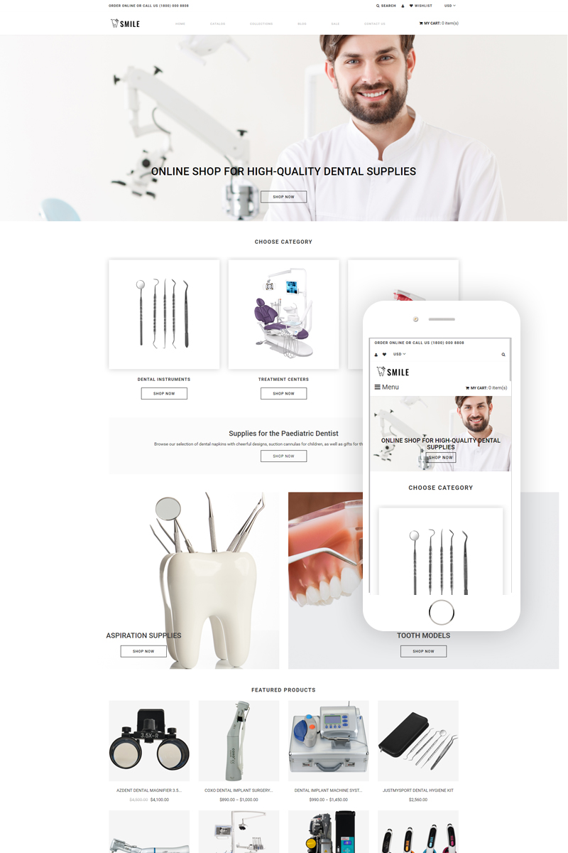 Smile - Dentistry eCommerce Clean Shopify Theme