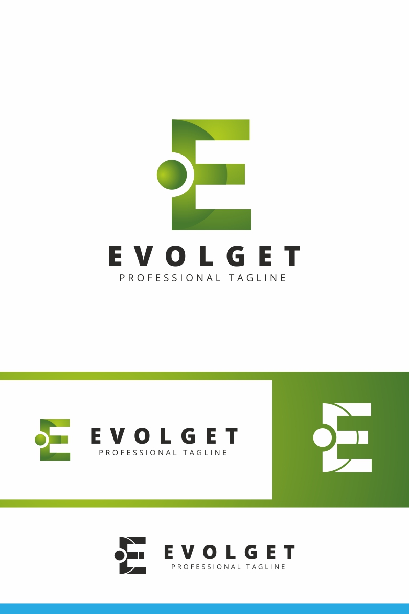 Evolget E Letter Logo Template