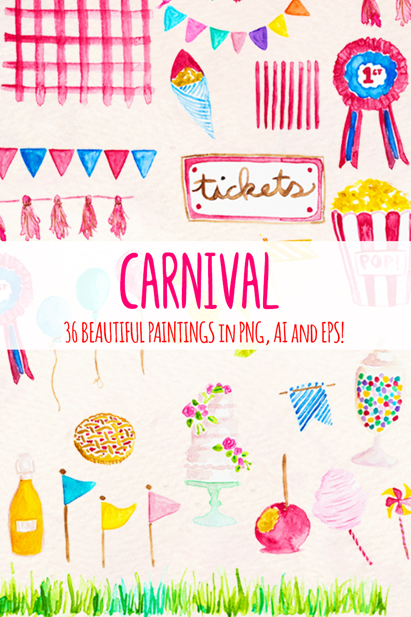 36 Carnival Fairground - Illustration