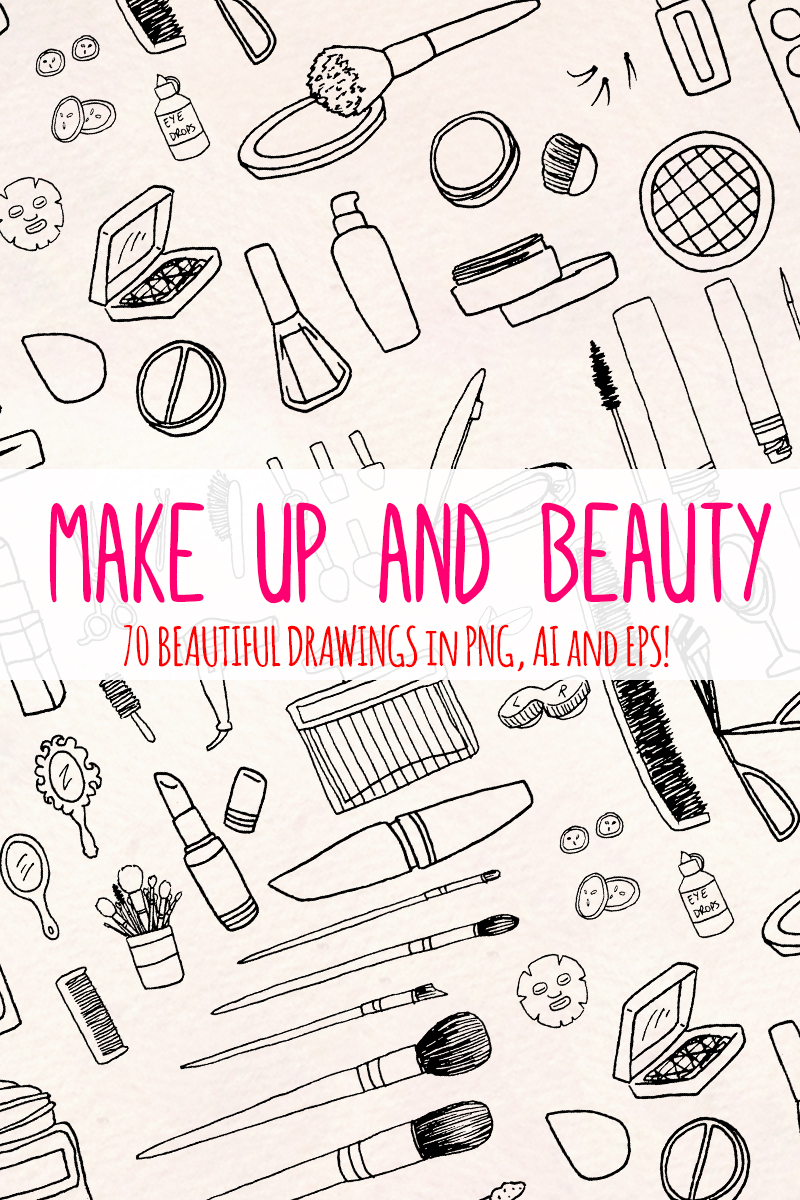 70 Cosmetics and Make Up - Illustration