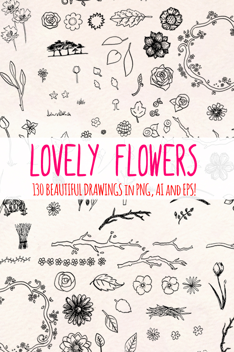 130 Floral Natural - Illustration