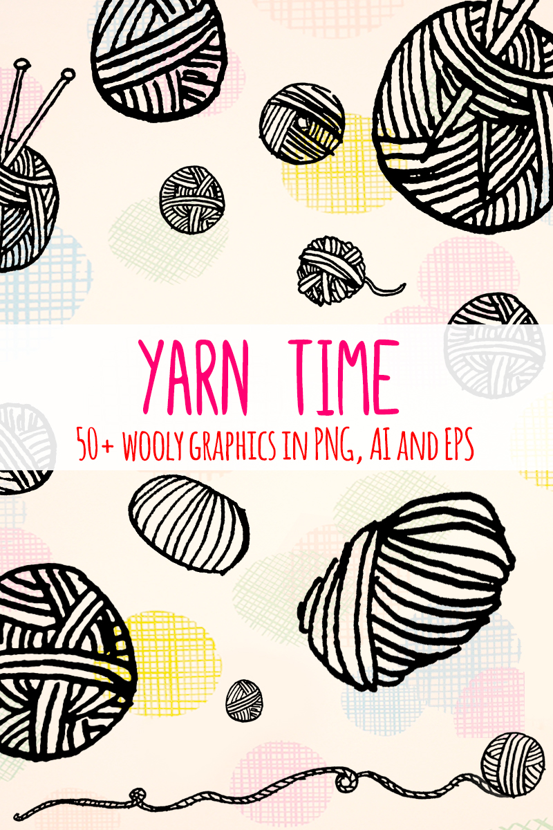 51 Yarn Craft Graphic Elements - Illustration