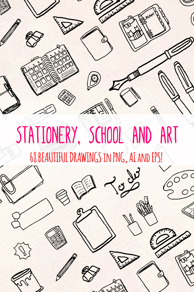68 Stationery, School and Art Supply - Illustration
