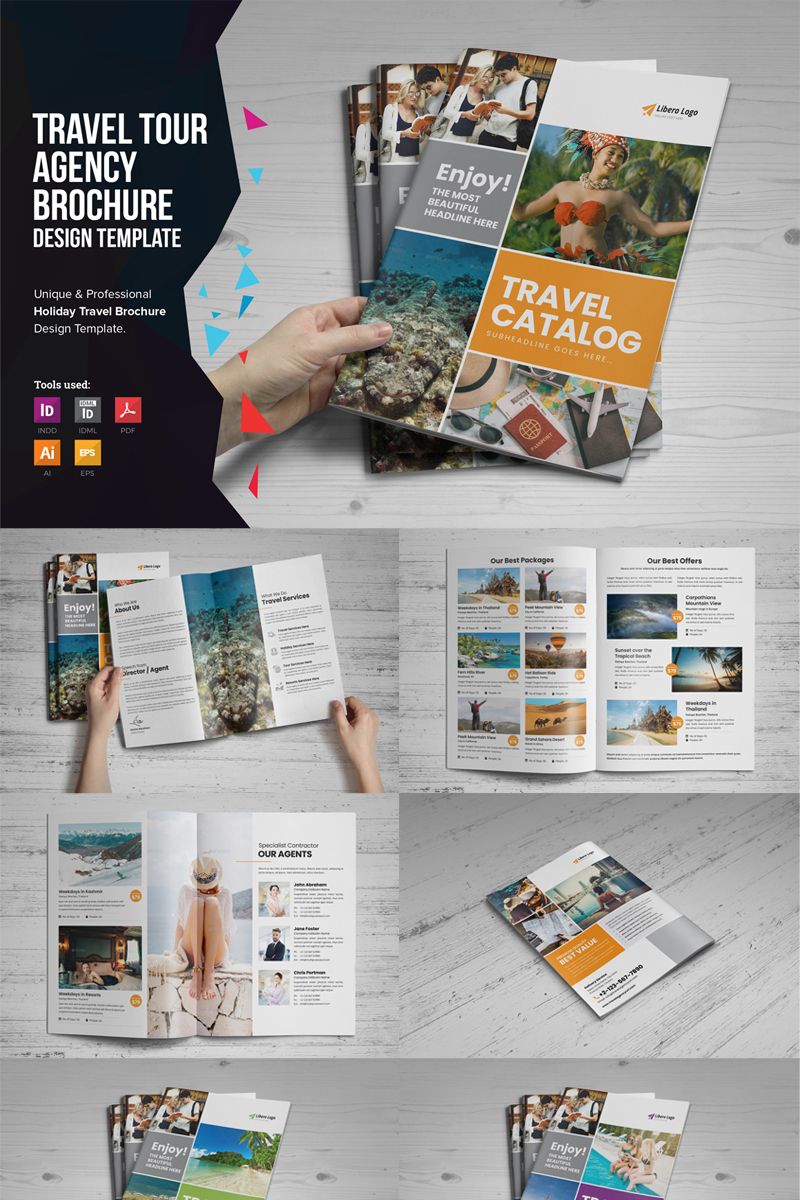 Holiday Travel Brochure Catalog - Corporate Identity Template