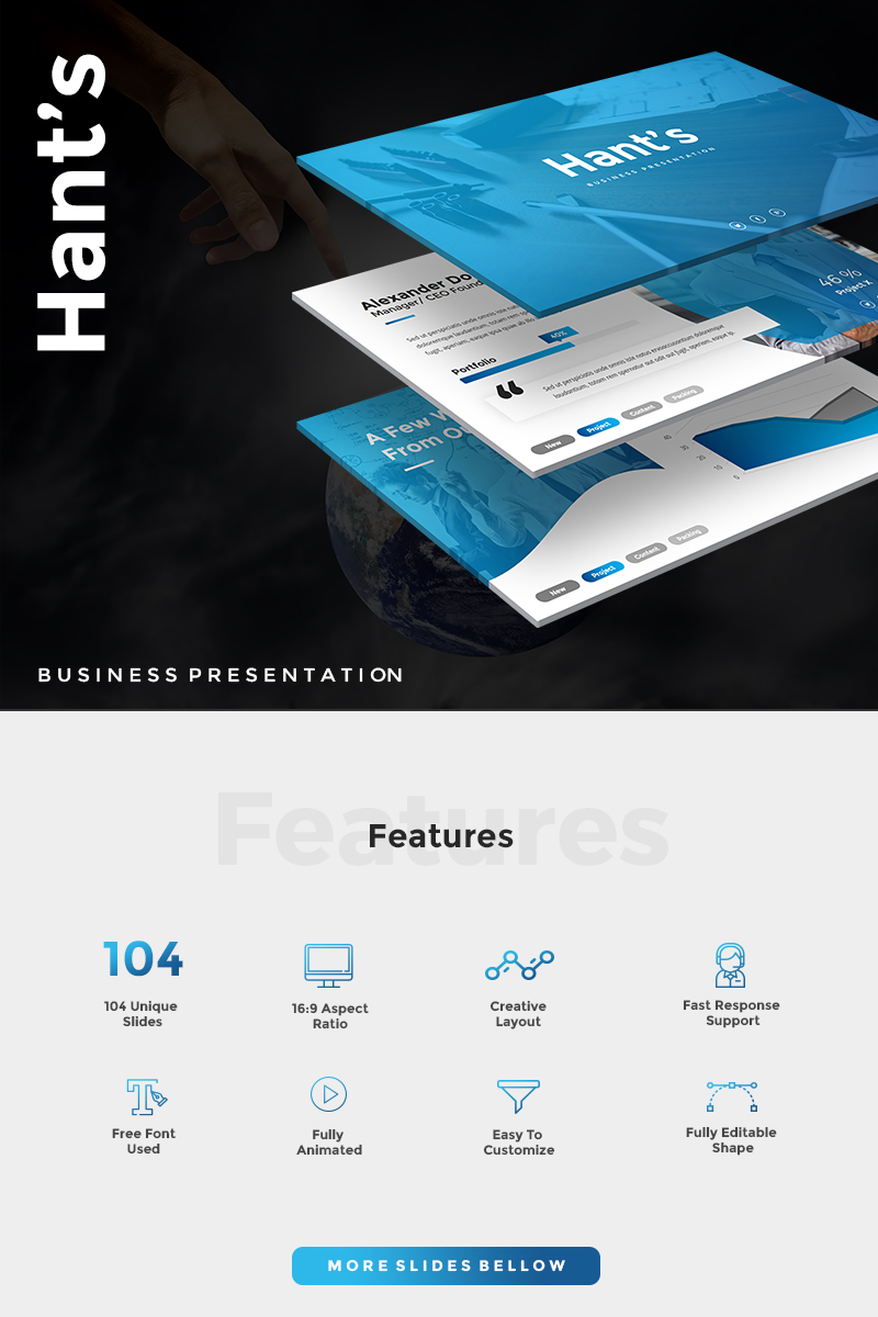 Hant's Business PowerPoint template