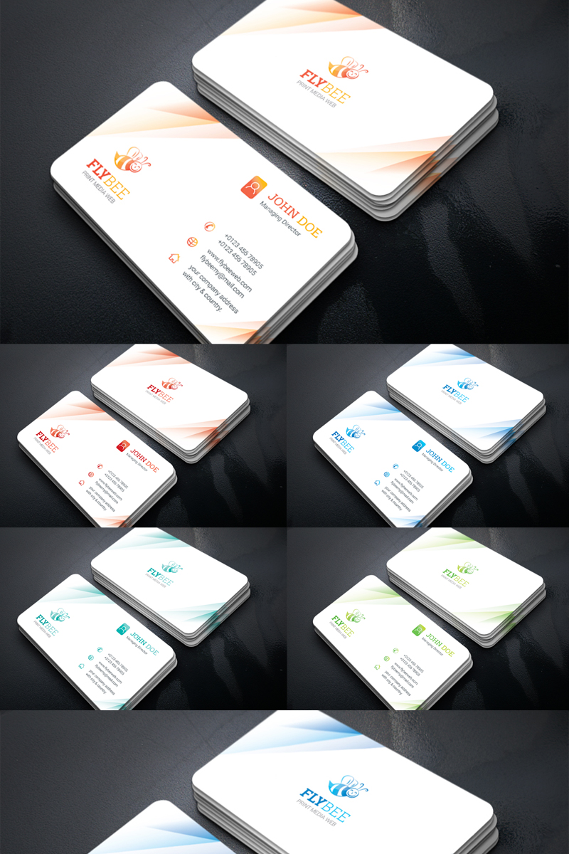 FlyBee Creative Business Card - Corporate Identity Template