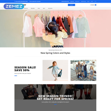 Clothing Ecommerce OpenCart Templates 79758