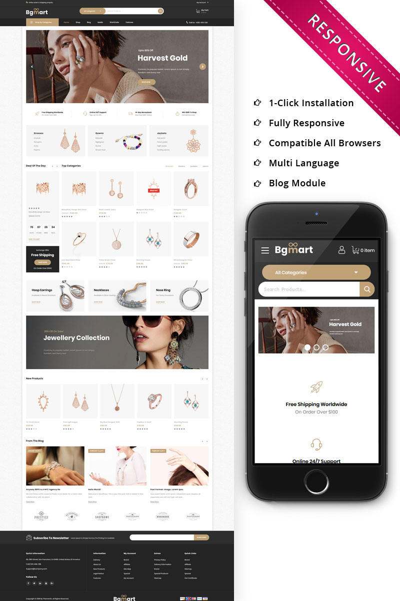 Bgmart - Jewelry And Accessories Responsive Woocommerce Theme