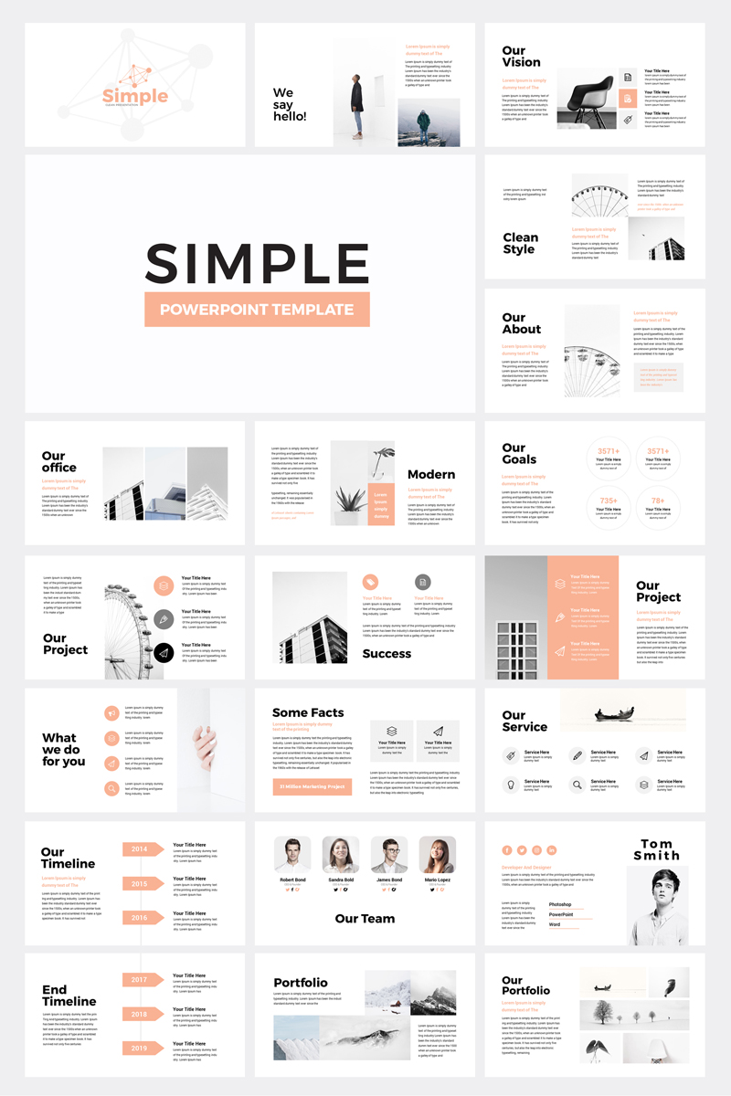 Simple Business PowerPoint template