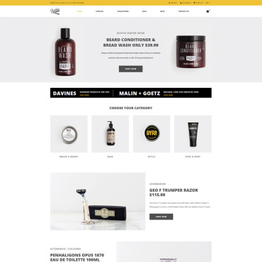 Agency Barbershop Shopify Themes 79857