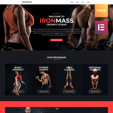 Gym Ironmass WordPress Themes 79906