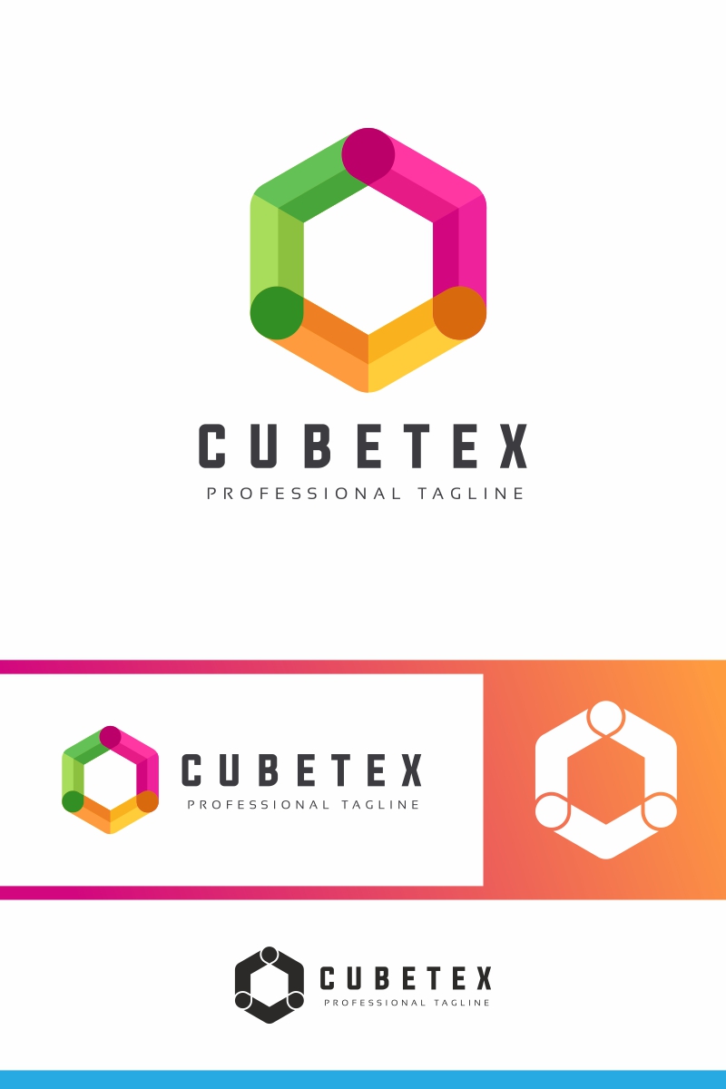 Cubetex Hexagon Logo Template