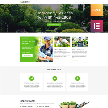 Landscape Jardinier WordPress Themes 79981