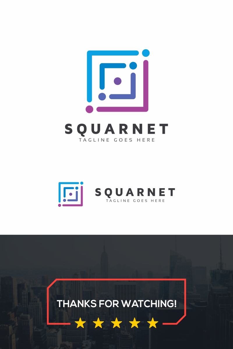 Squarnet Logo Template