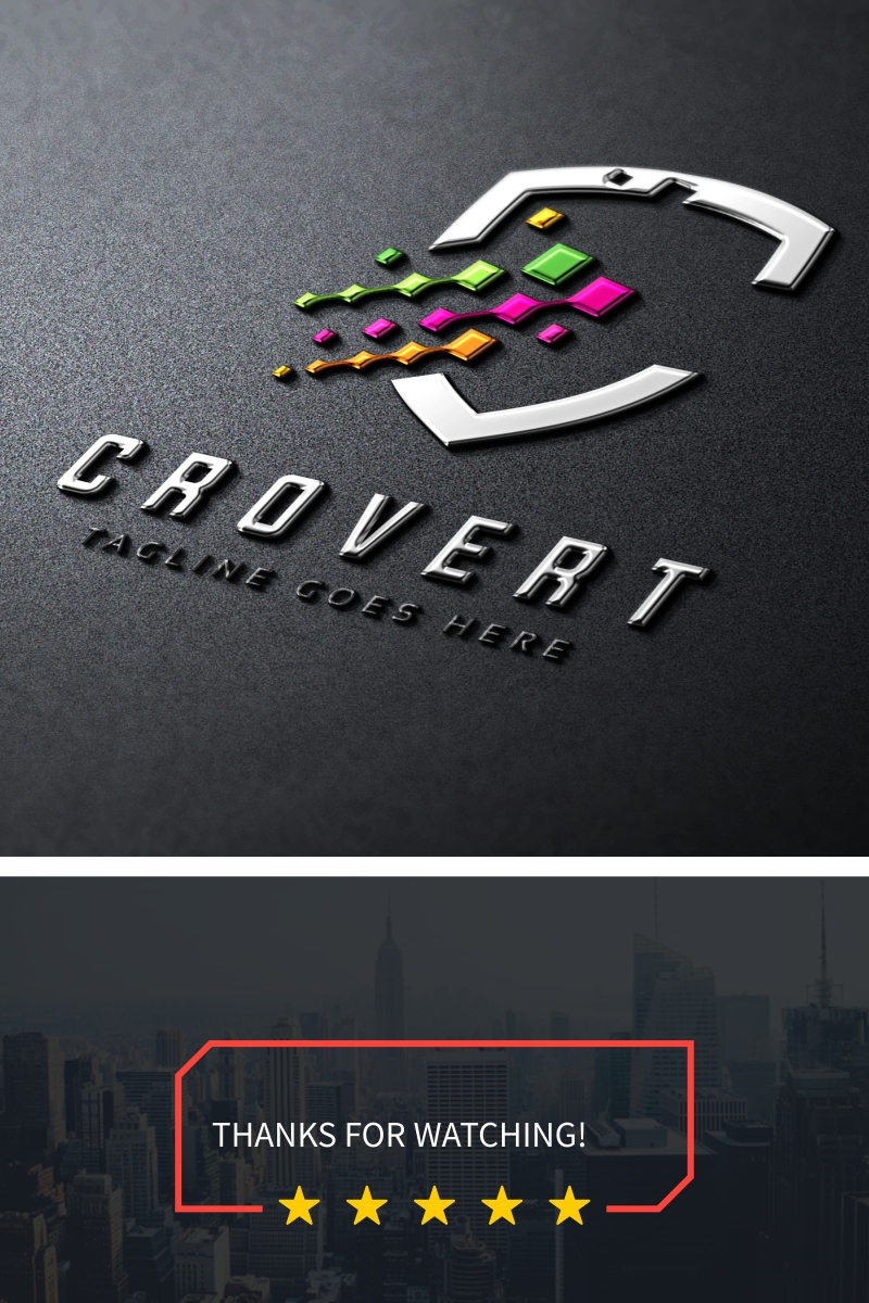 Crovert C Letter Logo Template