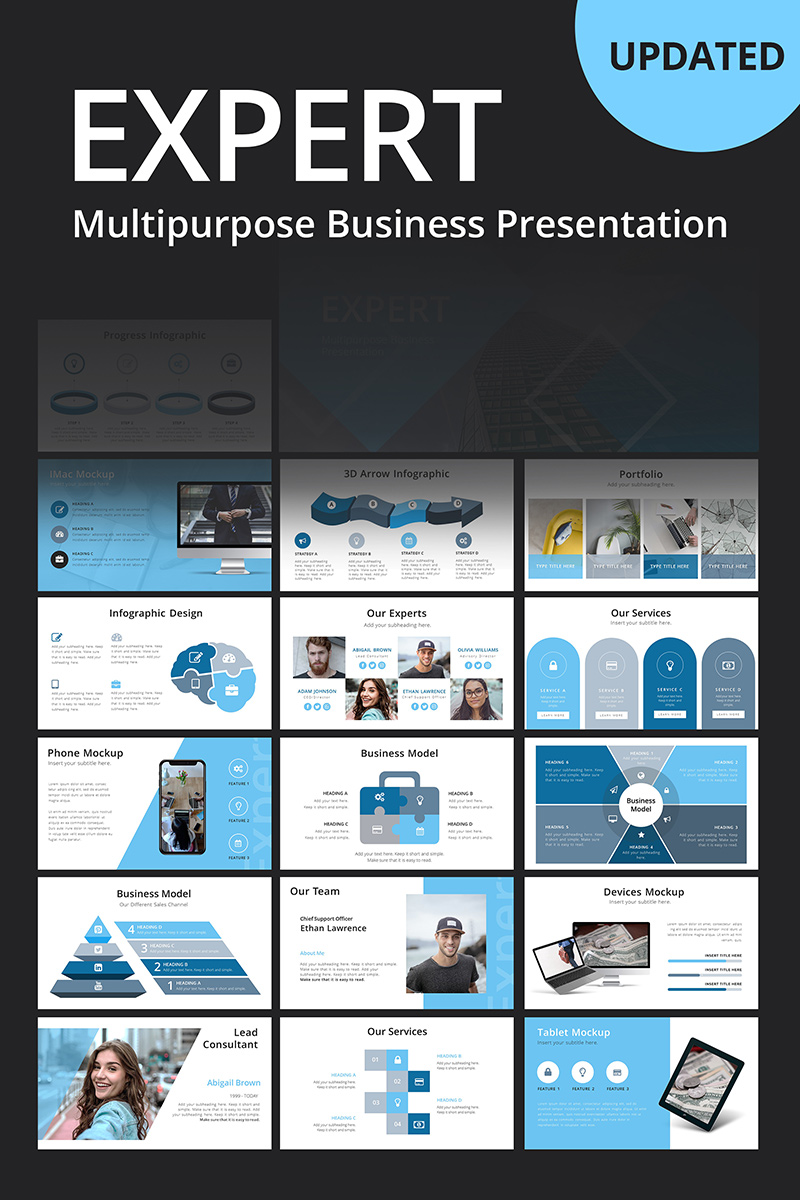 Expert Business PowerPoint template