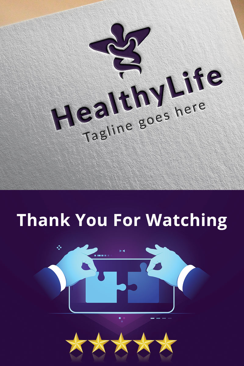 HealthyLife Logo Template