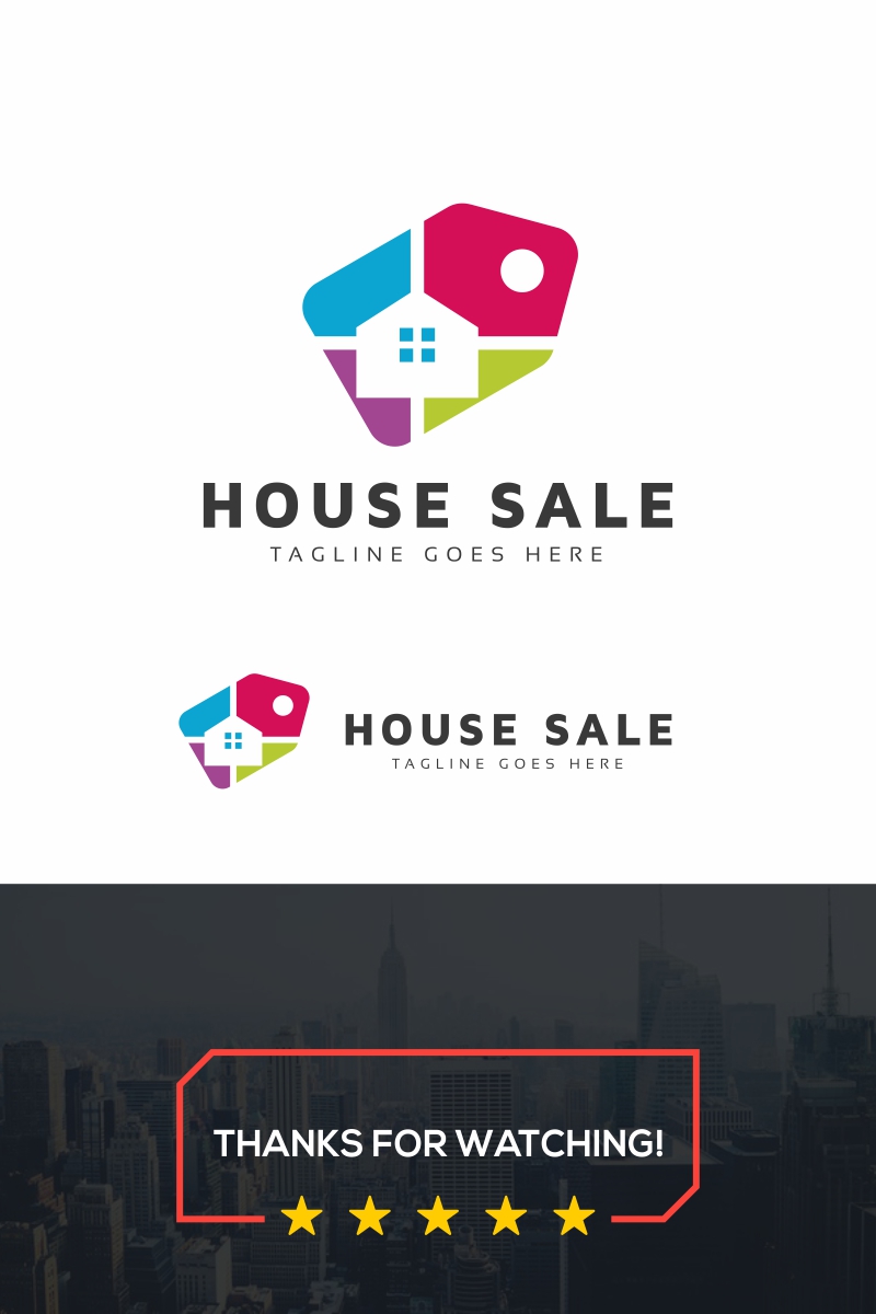 House Sale Logo Template