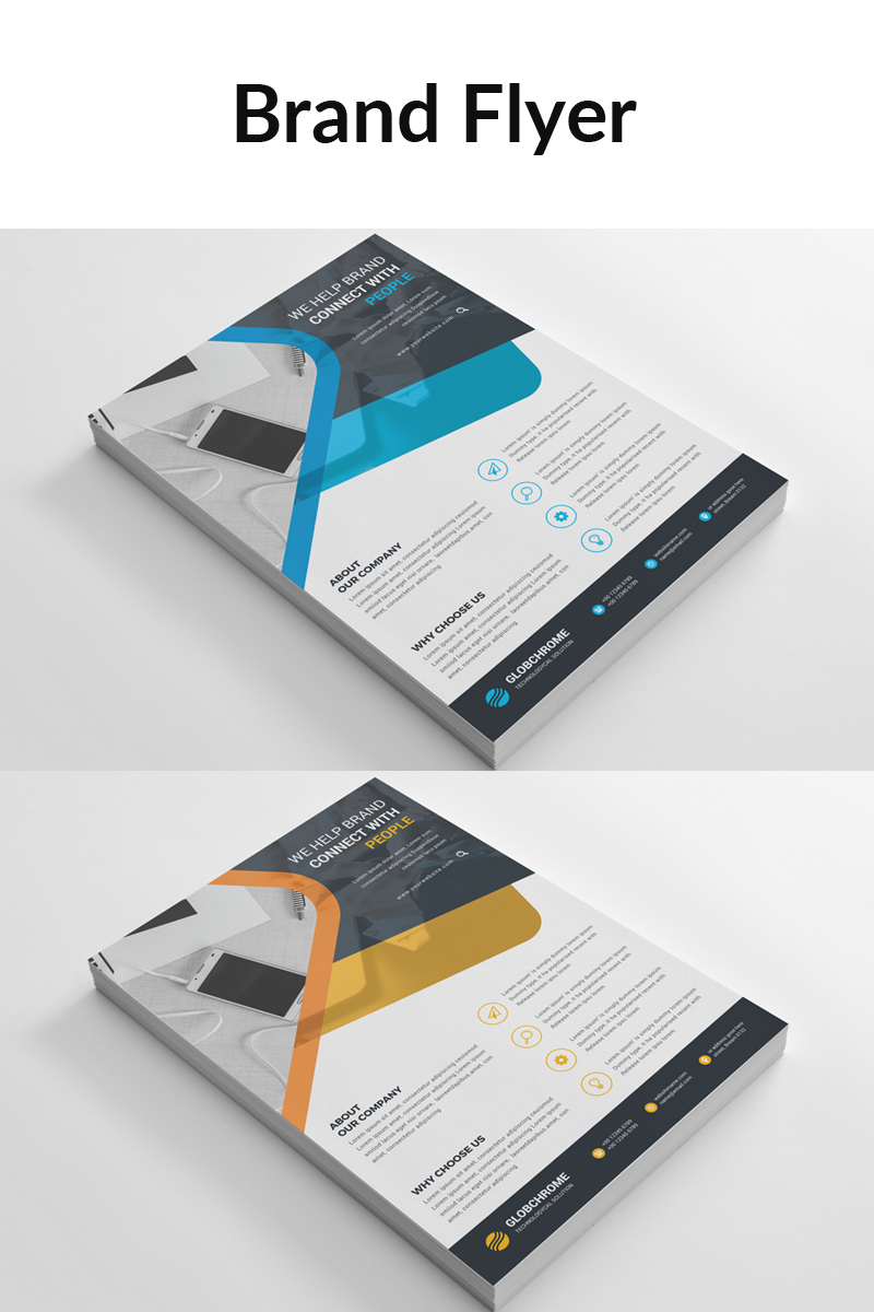 Lines Brand Flyer - Corporate Identity Template