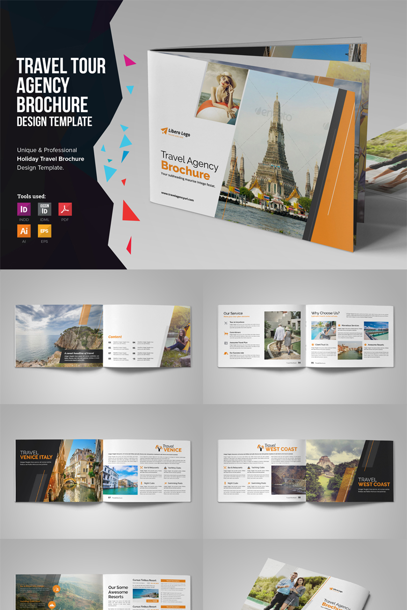 Holiday Travel Brochure Catalog - Corporate Identity Template