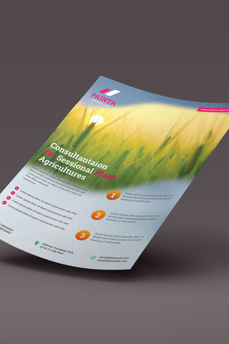 Painta Agricultures Flyer - Corporate Identity Template