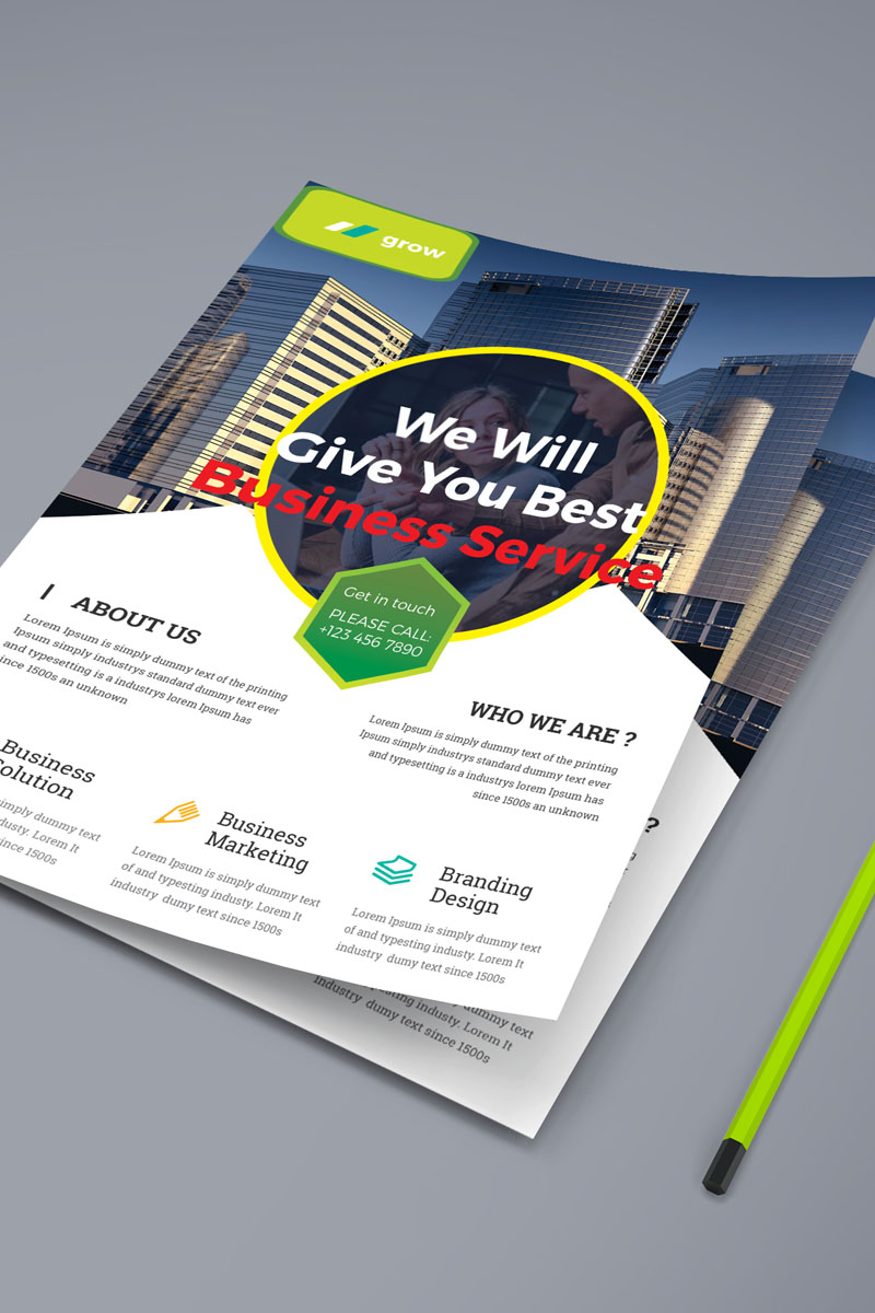 Best Business Service Flyer - Corporate Identity Template