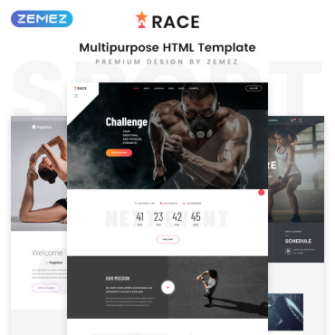 Fitness Strong Responsive Website Templates 80174