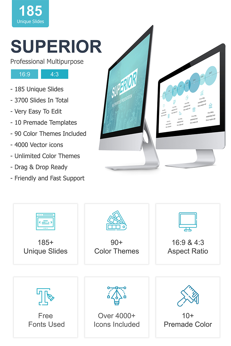 Superior Presentation PowerPoint template