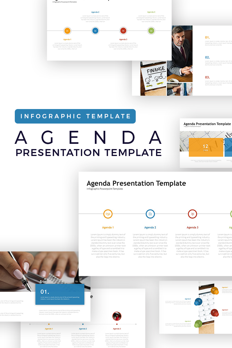 Agenda - Infographic PowerPoint template