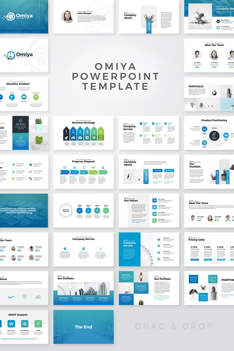 Omiya - Business PowerPoint template