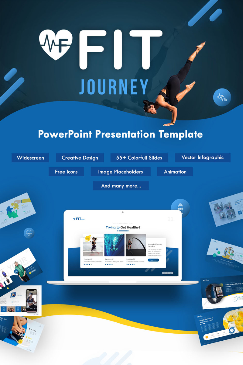 Fit Journey - Sporty PowerPoint template