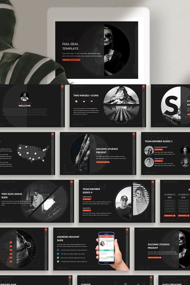 Full Deal PowerPoint template