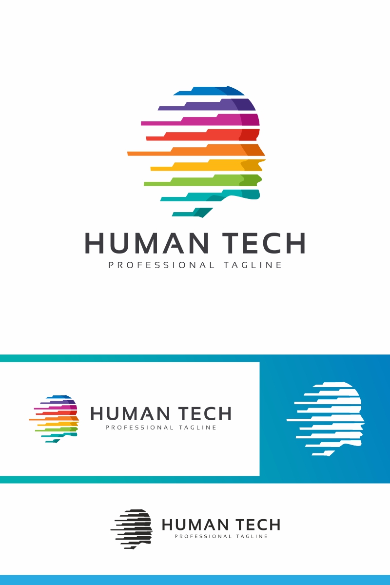 Human Tech Logo Template